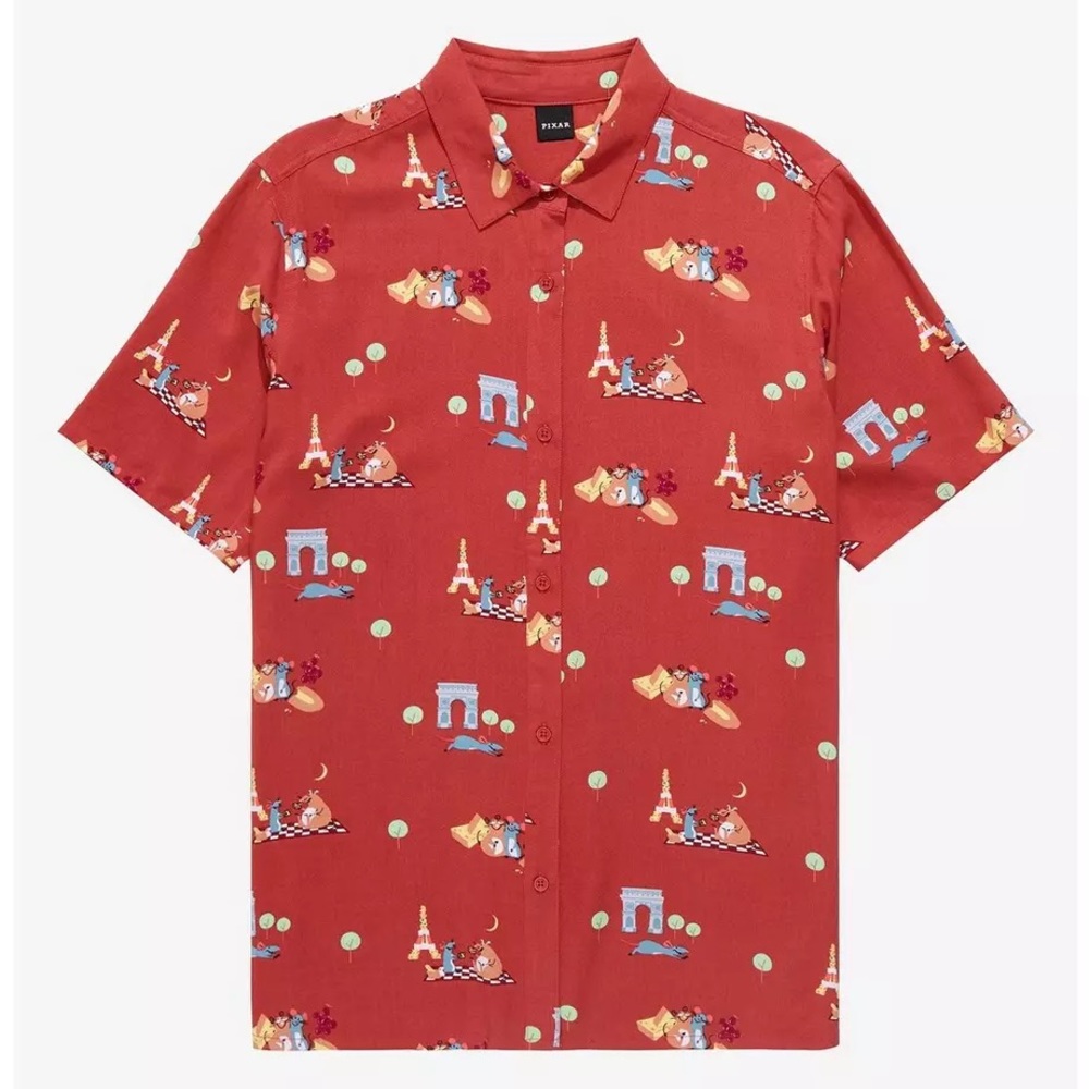 Ratatouille Woven Short Sleeve Button-Up Women’s XL - Disney/Pixar BoxLunch